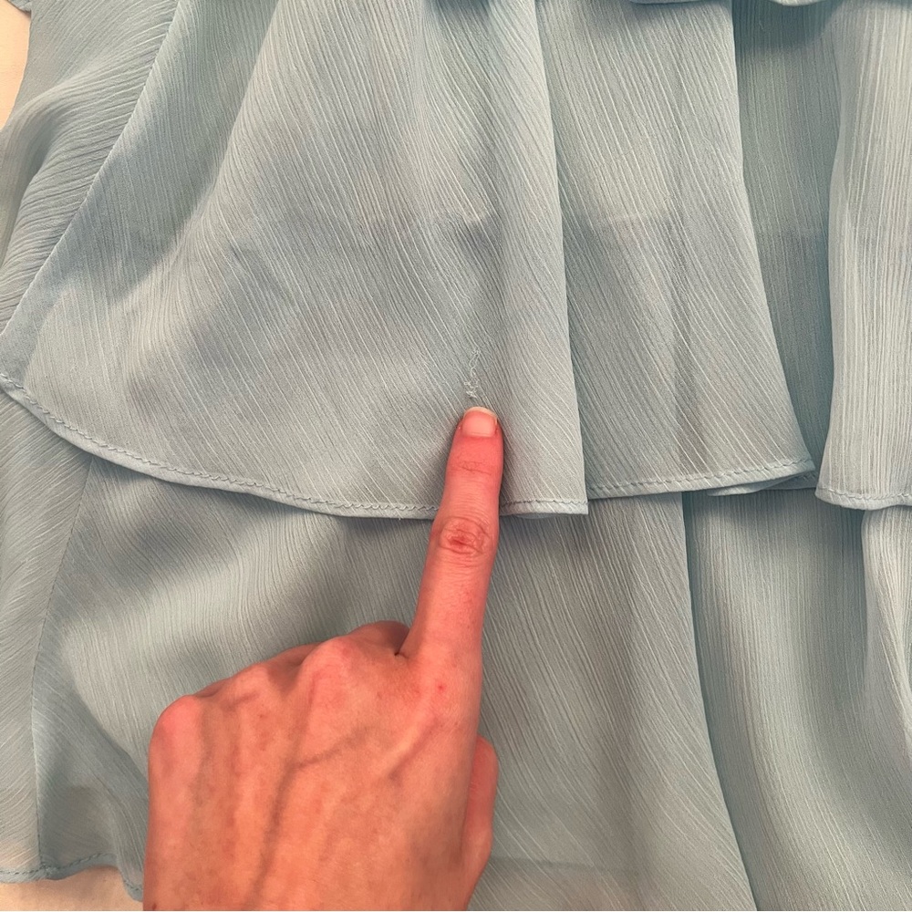 Lovers + Friends Light Blue Ruffle Mini Dress - Picture 11 of 14